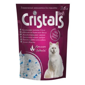 Силікагелевий наповнювачCristals Fresh, з ароматом лаванди