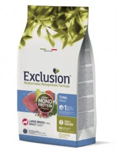 Сухой корм Exclusion Adult Tuna Large Breed корм для взрослых собак больших пород с тунцем