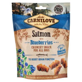 Ласощі Carnilove Dog Crunchy Snack для собак, лосось та чорниця