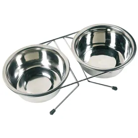 Миски на підставці Flamingo Dinner Set для собак, 2 штуки