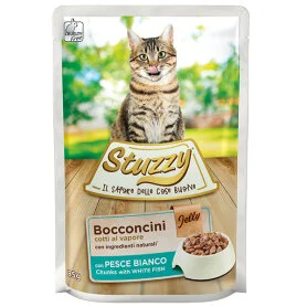 Вологий корм Stuzzy Cat White Fish для котів з рибою в желе