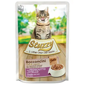 Вологий корм Stuzzy Cat Ham and Veal для котів з шинкою і телятиною в желе