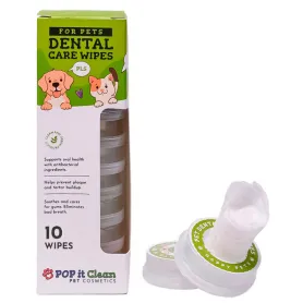 Серветки POP it Clean Dental Care Wipes - для догляду за зубами котів та собак