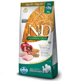 Farmina N&D Low Grain Dog Chicken and Pomegranate Adult Medium and Maxi