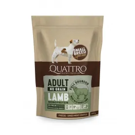 Сухий беззерновий корм Quattro Adult Lamb Small Breed для дорослих собак дрібних порід з ягням