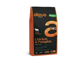 Полнорационный сухой корм Alleva Natural Adult Chicken & Pumpkin Maxi – для взрослых собак больших пород, с курицей и тыквой
