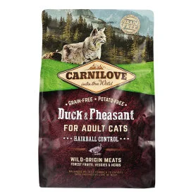 Сухий корм Carnilove Cat Hairball Control для виведення шерсті у котів, качка та фаза