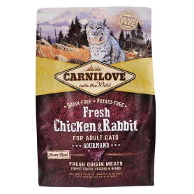 Сухий корм Carnilove Fresh Chicken & Rabbit для дорослих котів, курка та кролик