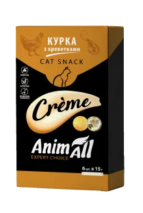 AnimAll Cat Snack Creme зі смаком курки та креветок
