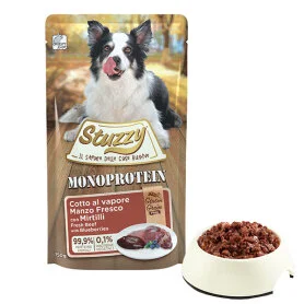 Беззерновий вологий корм Stuzzy Monoprotein Beef with Blueberries для собак з яловичиною і чорницею