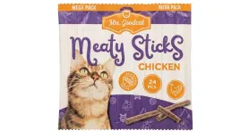 М'ясні беззернові палички Mrs. Goodcat Meaty Chicken Sticks Grain Free для котів з куркою (24 палички)
