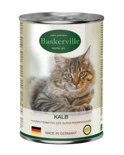 Консервированный корм Baskerville (Баскервиль) - для кошек, с телятиной