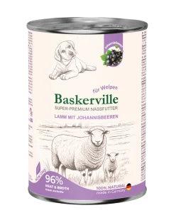 Влажный корм Baskerville HF Lamm Mit Johannisbeeren (Баскервиль) - для щенков, с ягненком и смородиной