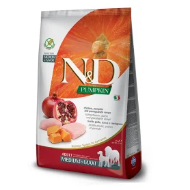 Farmina Dog N&D Grain Free Pumpkin Chicken and Pomegranate Adult Medium and Maxi