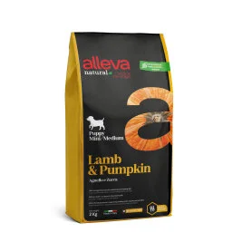 Повнораціонний сухий корм Alleva Natural Puppy Lamb & Pumpkin Mini & Medium - для цуценят а також для вагітних і лактуючих собак дрібних і середніх порід, з ягням та гарбузом