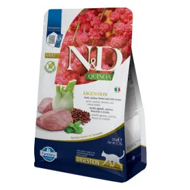 Сухий беззерновий корм Farmina N&D Digestion Lamb and Fennel Adult при порушеннях травлення у дорослих котів з ягням та кіноа
