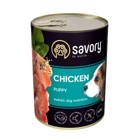 Вологий корм Savory Dog All Breeds Puppy rich in Chicken - для цуценят усіх порід, з куркою