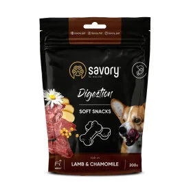 М'які ласощі Savory Dod All Breeds Digeston Soft Snacks ricn in Lamb and Chamonile - для покращення травлення собак, ягня та ромашка