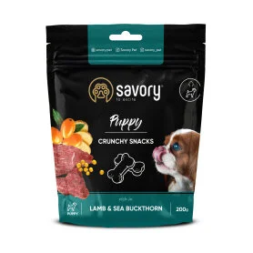Хрусткі ласощі Savory Dod All Breeds Puppy Crunchy Snacks rich in Lamb and Sea Buckthorn - для здорового росту цуценят, ягня та обліпиха