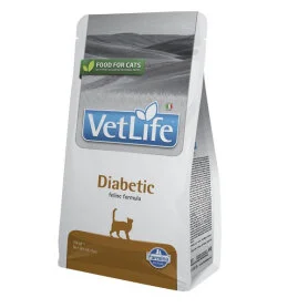 Сухий корм Farmina Vet Life Diabetic для контролю рівня глюкози в крові при цукровому діабеті у дорослих котів, з куркою