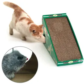 Кігтеточка Flamingo Scratching Board для котів, з мишкою