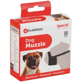 Намордник Flamingo Muzzle Nylon Special для порід собак з коротким носом, типу боксер