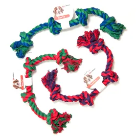 Іграшка Flamingo Cotton Bone 4 Knots для собак