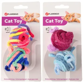 Набір іграшок Flamingo Woolen Balls для котів, 2 штуки