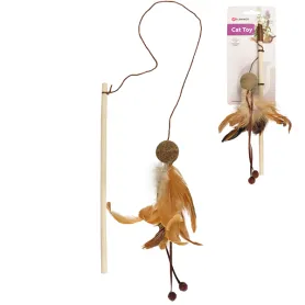 Іграшка дражнилка Flamingo Penken Dangler with Catnip Ball для котів, з котячою м’ятою