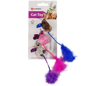 Набір іграшок Flamingo Mohaire Mouse Glamour для котів, з котячою м'ятою