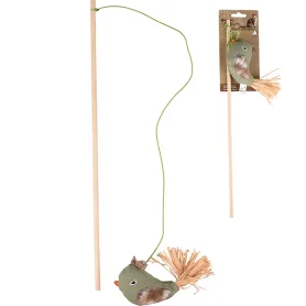 Іграшка дражнилка Flamingo Natura Delight Bird для котів, з котячою м’ятою