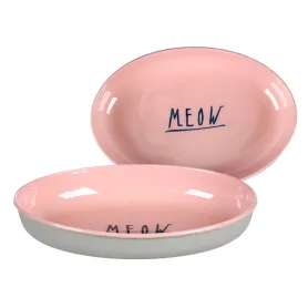 Емальована миска Flamingo Nell Oval для котів