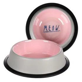 Емальована миска Flamingo Nell Antislip для котів