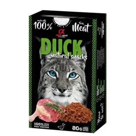 Полувлажное лакомство Alpha Spirit Duck Natural Snacks Cat - для взрослых кошек всех пород, с уткой