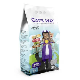 Бентонітовий наповнювач Cats Way, з ароматом лаванди