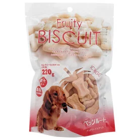 Ласощі DoggyMan Biscuit Strawberry фруктове печиво з смаком полуниці для собак