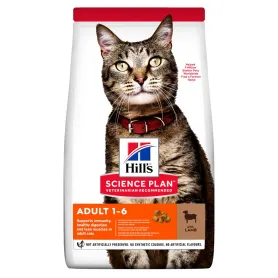 Сухой корм Hill's Science Plan Adult - для взрослых кошек, с ягненком