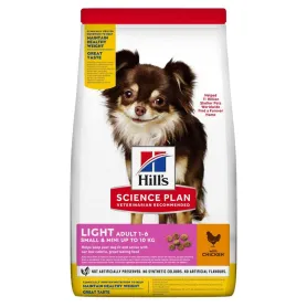 Сухой корм Hill's Science Plan Adult Light Small&Mini - для подверженных лишнему весу взрослых собак малых и миниатюрных пород, с курицей