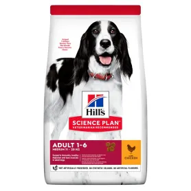 Сухой корм Hill's Science Plan Adult Medium Breed – для взрослых собак средних пород, с курицей