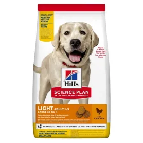 Сухой корм Hill's Science Plan Adult Light Large Breed - для подверженных лишнему весу взрослых собак больших пород, с курицей