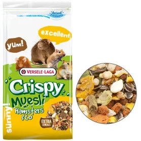 Корм Versele-Laga Crispy Muesli Hamster - зернова суміш для хом'яків, щурів, мишей, піщанок