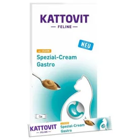 Лакомство Kattovit Gastro Cream - для кошек с заболеваниями желудочно-кишечного тракта и поджелудочной железы, с курицей (6 стиков по 15 г)