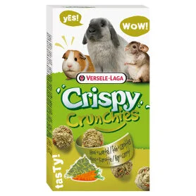 Лакомство Versele-Laga Crispy Crunchies Hay + Carrot - для кроликов и грызунов, с сеном и морковью