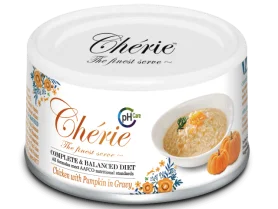 Влажный беззерновой корм Cherie Urinary Care Chiсken & Pumpkin – для поддержки мочевыводящих путей у кошек, с кусочками курицы и тыквы в соусе