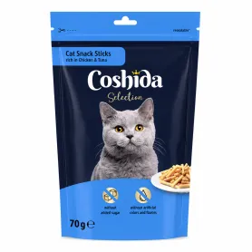 Ласощі Coshida Selection Cat Snack Mini-Strips rich in Chicken & Tuna - для котів, міні-смужки з куркою та тунцем