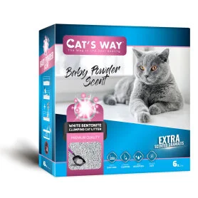 Бентонітовий наповнювач Cats Way, з ароматом дитячої пудри