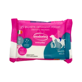 Салфетки Inodorina Refresh Talco с тальком для собак, кошек и мелких животных