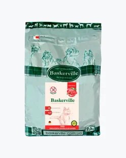 Беззерновой сухой корм Baskerville KF Getreidefrei Rind (Баскервиль) - для взрослых кошек, с говядиной и бататом