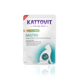 Влажный диетический корм Kattovit Veterinary Gastro Turkey with Rice — для кошек с заболеваниями желудочно-кишечного тракта и поджелудочной железы, с индейкой и рисом
