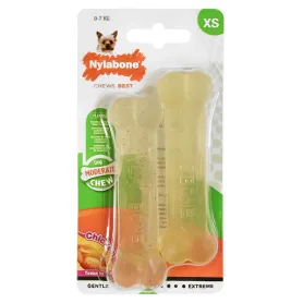 Жувальна іграшка Nylabone Flexi Chew Twin Pack для собак, з смаком курки